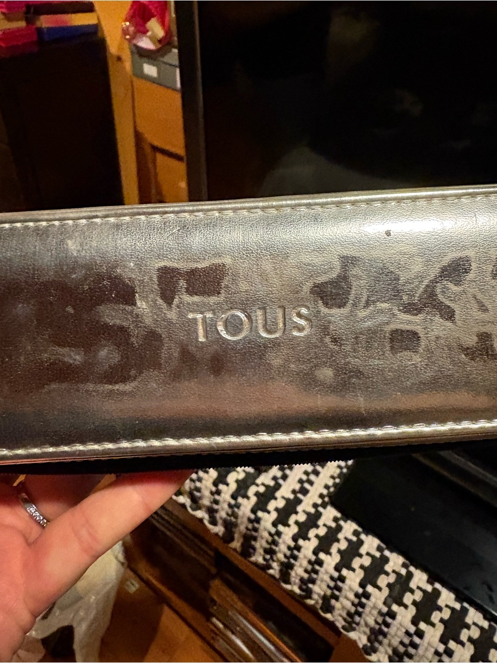 TOUS Rose Steel Watch Case with Brown Strap